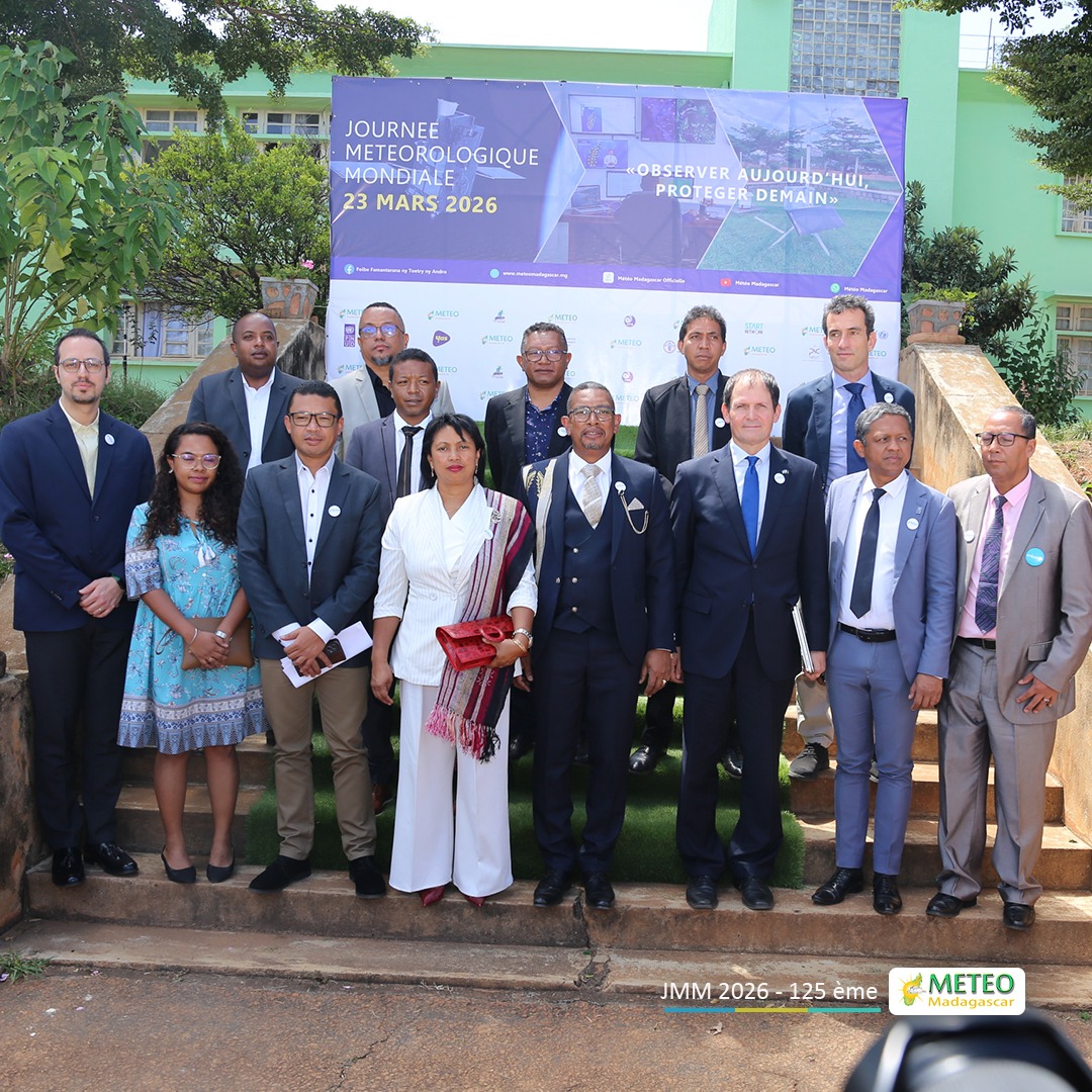 Journée Météorologique Mondiale 2026 et 125ᵉ anniversaire de Météo Madagascar Antananarivo, le 23 mars 2026 Journée Météorologique Mondiale 2026 et 125ᵉ anniversaire de Météo Madagascar Antananarivo, le 23 mars 2026