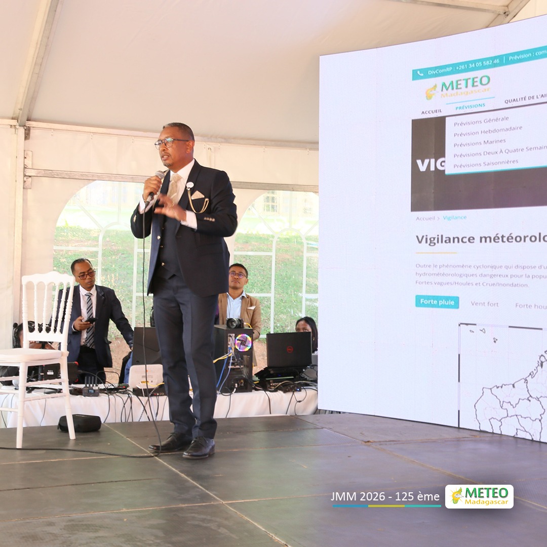 Journée Météorologique Mondiale 2026 et 125ᵉ anniversaire de Météo Madagascar Antananarivo, le 23 mars 2026 Journée Météorologique Mondiale 2026 et 125ᵉ anniversaire de Météo Madagascar Antananarivo, le 23 mars 2026