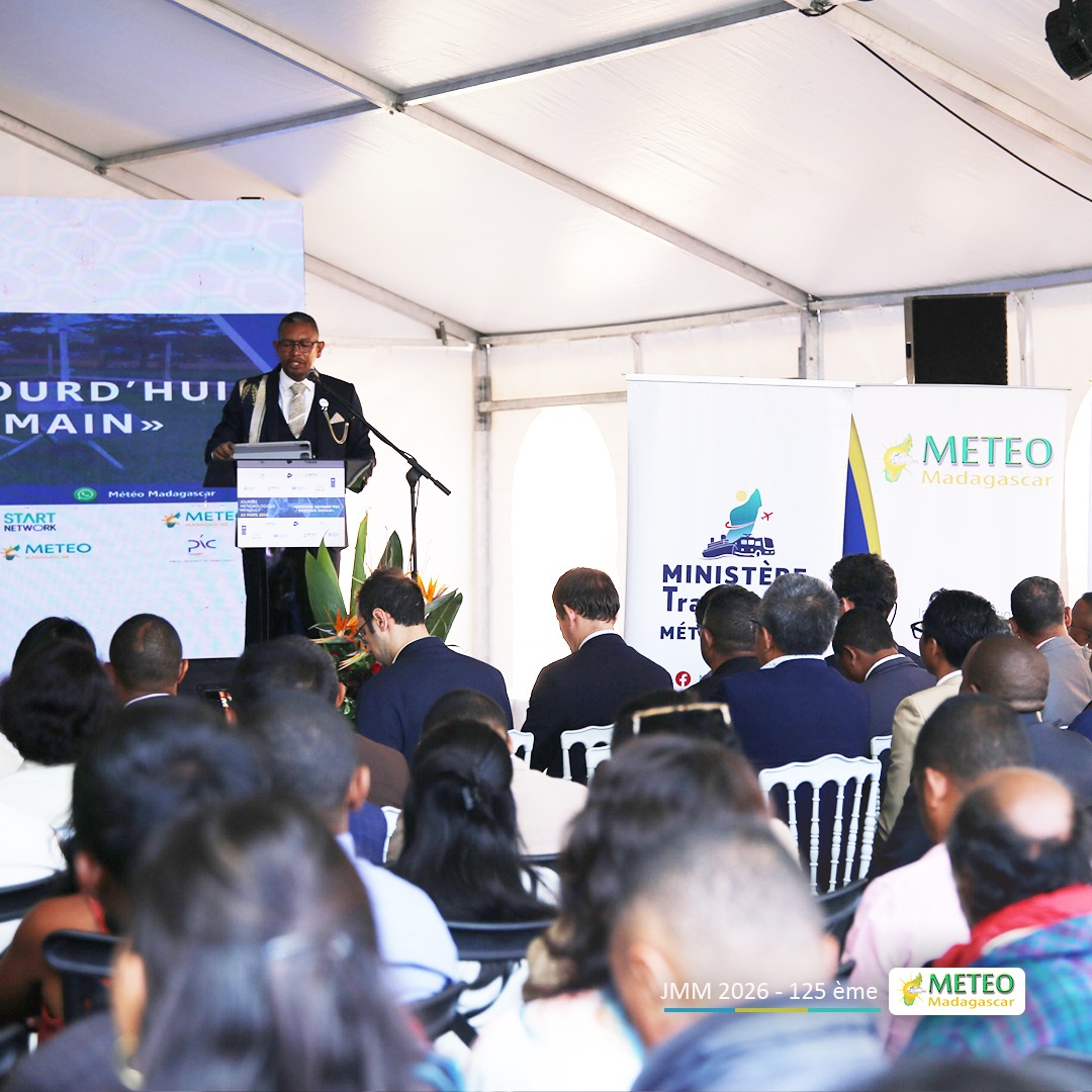 Journée Météorologique Mondiale 2026 et 125ᵉ anniversaire de Météo Madagascar Antananarivo, le 23 mars 2026 Journée Météorologique Mondiale 2026 et 125ᵉ anniversaire de Météo Madagascar Antananarivo, le 23 mars 2026