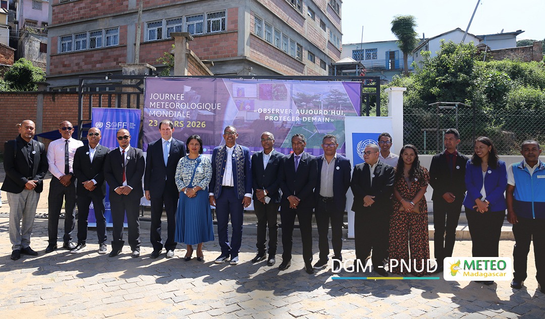 Inauguration officielle du système photovoltaïque du Centre Opérationnel des Prévisions hydrométéorologiques d’Antananarivo | 27 mars 2026 Inauguration officielle du système photovoltaïque du Centre Opérationnel des Prévisions hydrométéorologiques d’Antananarivo | 27 mars 2026